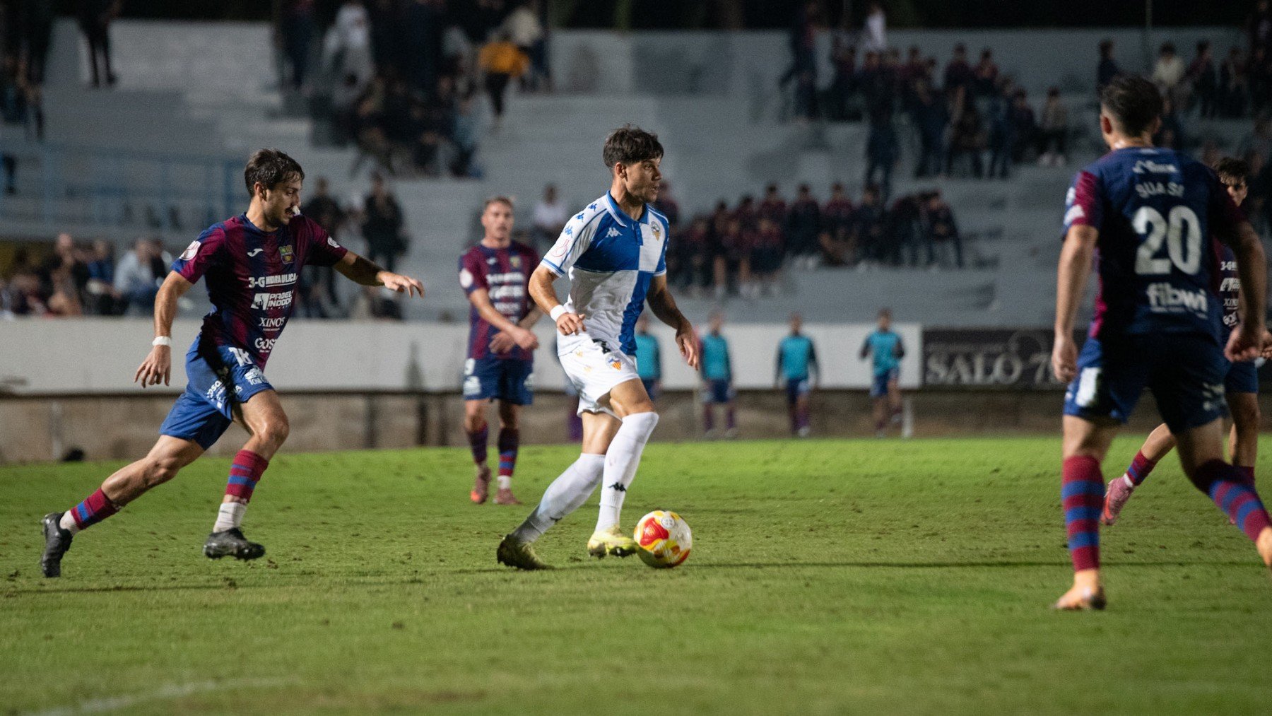 Un momento del partido.