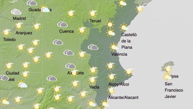 temperaturas Comunidad Valenciana