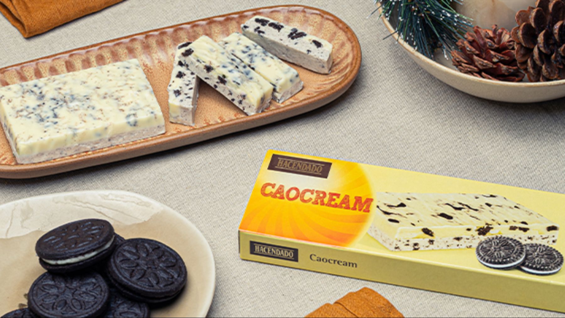 Turrón Caocream Hacendado.