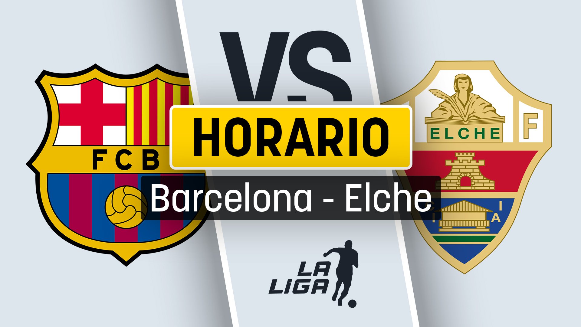 Horario del Barcelona –  Elche: cómo ver por televisión y en vivo online el partido de Liga y cuándo es.