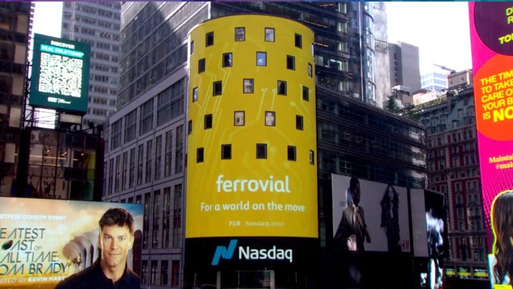 Ferrovial se disputa su entrada en el Nasdaq 100 este noviembre: Depende del rendimiento