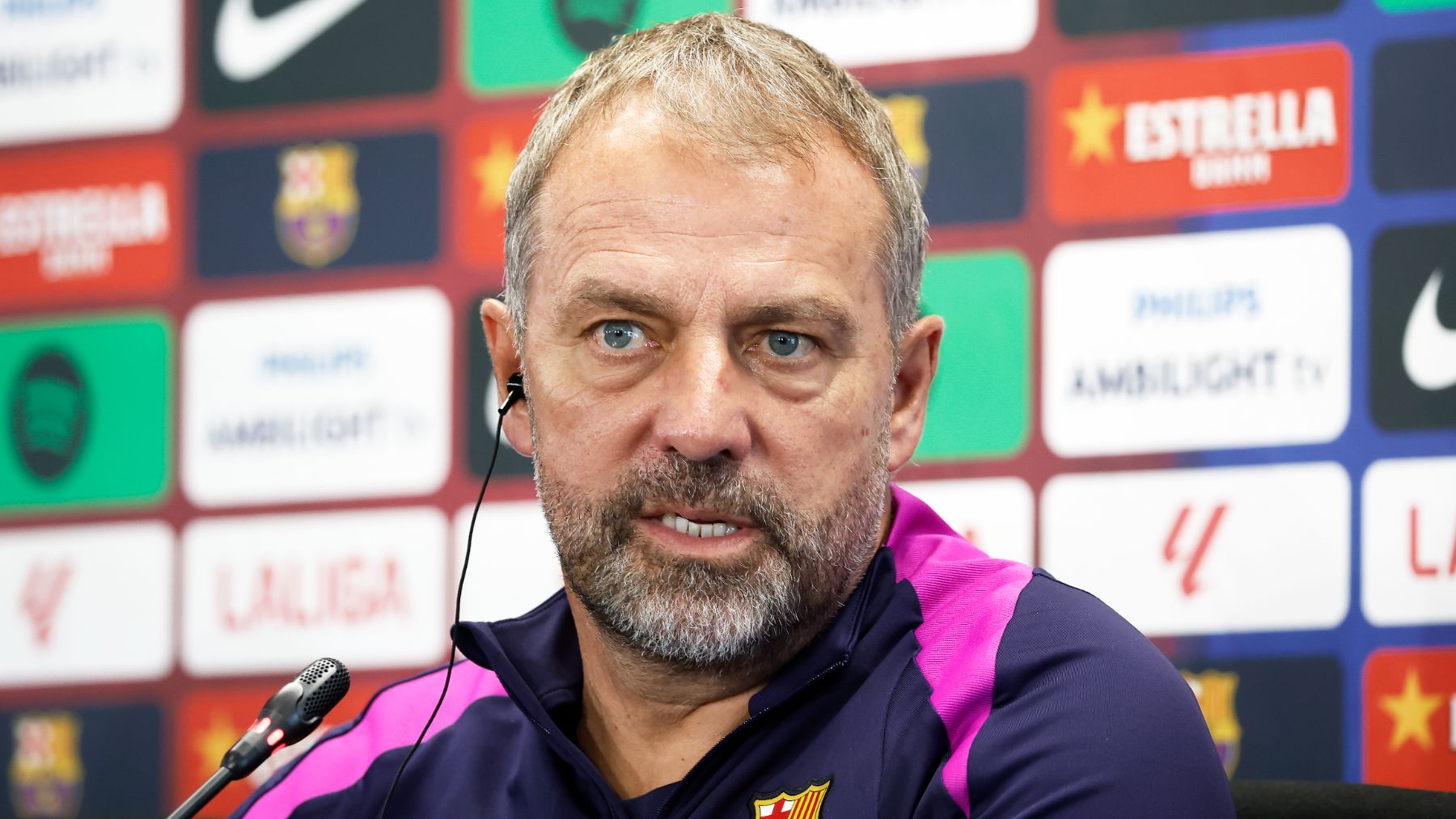 Flick en rueda de prensa. (EFE)