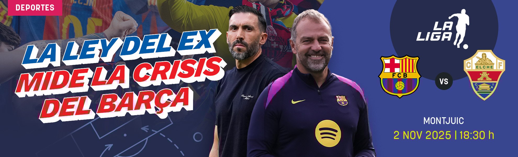 Barcelona-Elche: la ley del ex mide la crisis culé