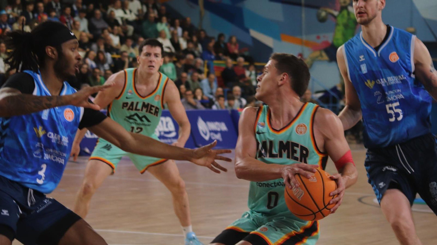 Un momento del partido.