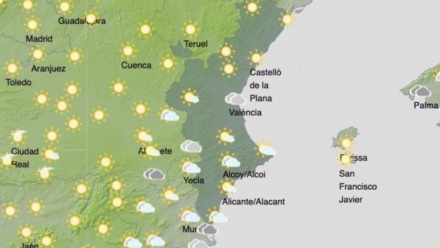 temperaturas Comunidad Valenciana