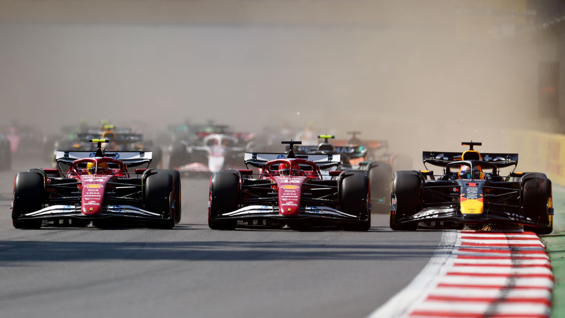 Imagen de la carrera del GP de México. (Getty)
