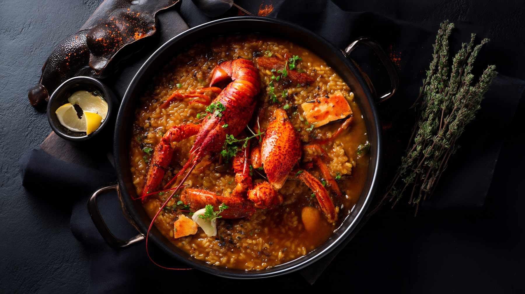 Arroz con bogavante.
