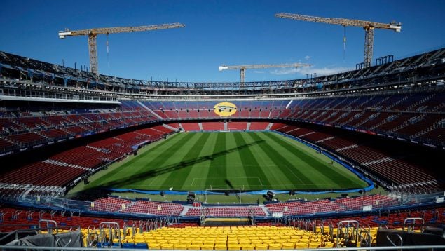 Camp Nou Barça entrenamiento