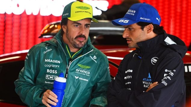 Fernando Alonso y Carlos Sainz.(Getty Images)