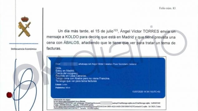 UCO, Torres, Armengol, mascarillas