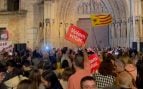 La izquierda y el independentismo pinchan en la primera manifestación en Valencia tras la dimisión de Mazón