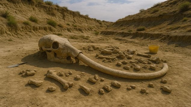 Yacimiento paleontológico de Baza, restos de mastodontes en España, descubren restos paleontológicos de mastodontes en Baza, mastodontes en España, restos paleontológicos en Europa.