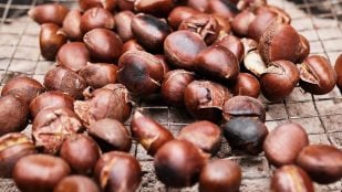 Castañas, freidora de aire, recetas