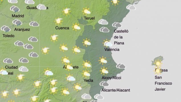 La AEMET avisa de un fenómeno atmosférico inesperado en la Comunidad Valenciana