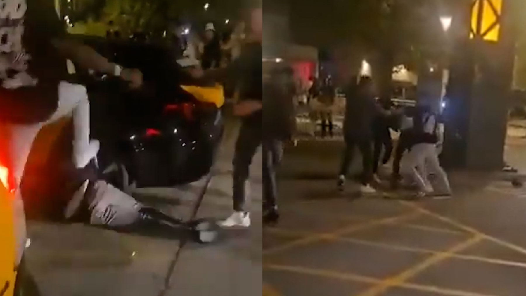 El vídeo del linchamiento a dos carteristas en Barcelona