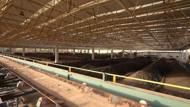 Lodos higienizados en la planta de Loeches