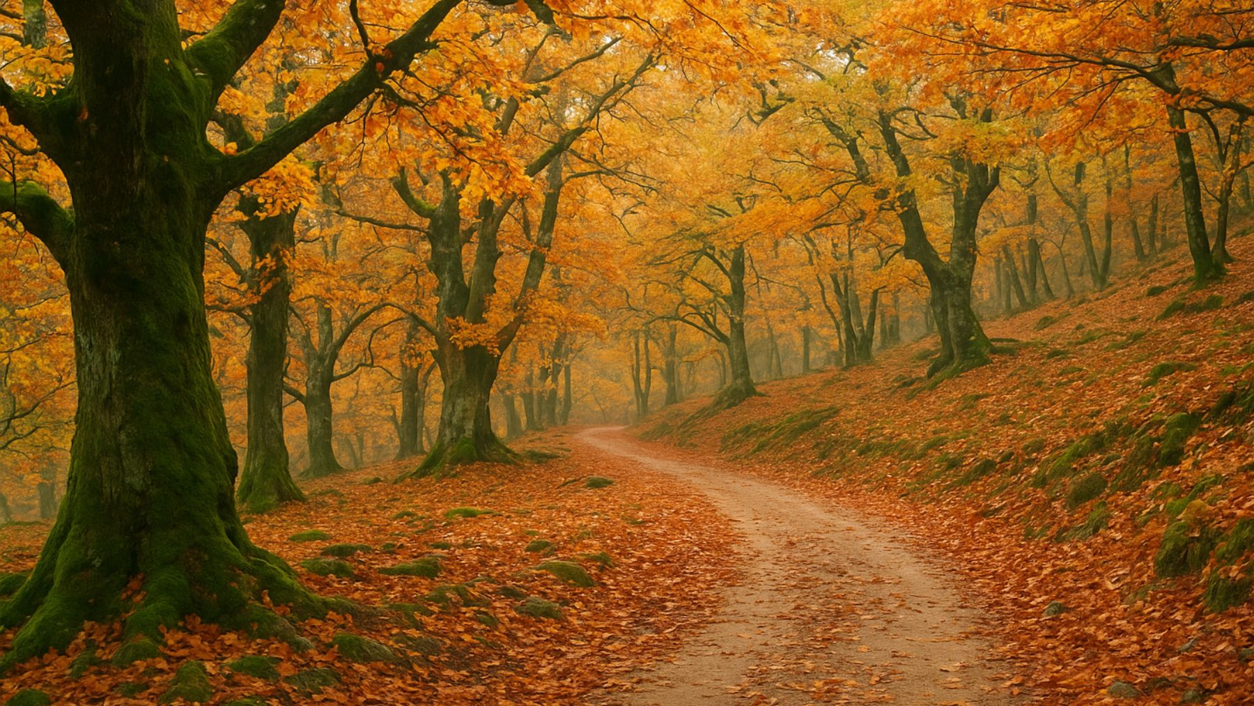 Recreación artística del Castañar Gallego.