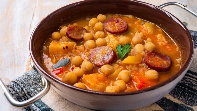 Receta de garbanzos