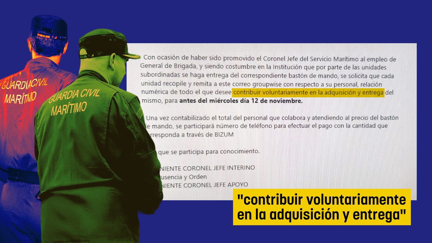 El correo de la colecta.