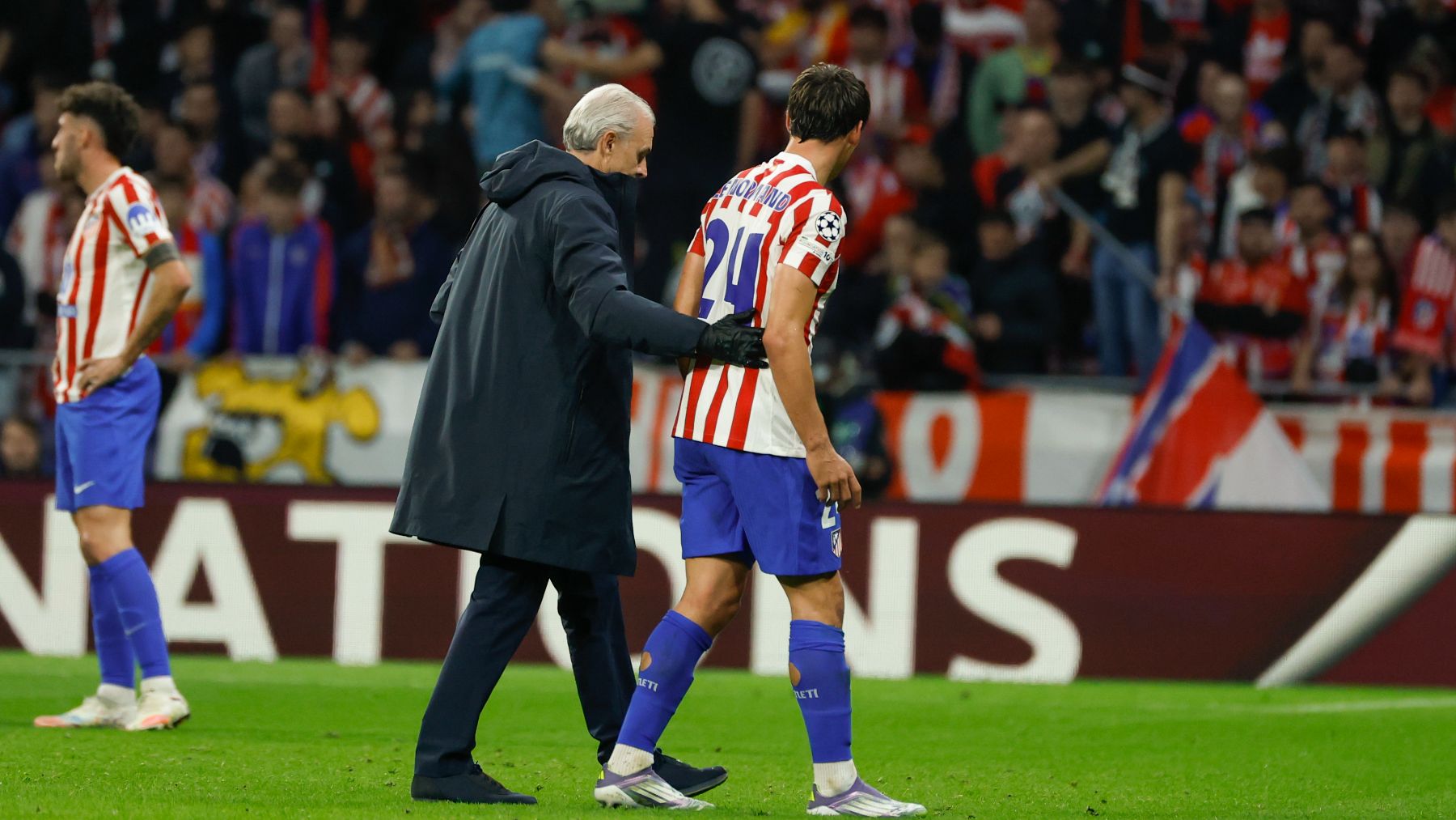 Le Normand se retira lesionado ante el Saint-Gillois. (EFE)