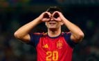 Pedri con la nueva camiseta de España para el Mundial. (RFEF)