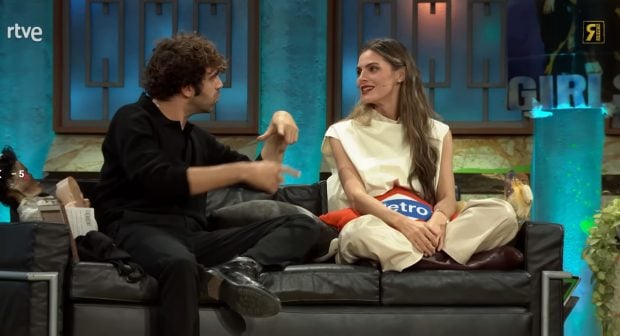 David Verdaguer y Amaia Salamanca en La Revuelta. (RTVE)