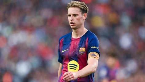 Frenkie de Jong, en un partido del FC Barcelona. (Getty Images)