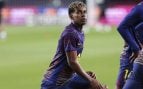 Lamine Yamal, en un calentamiento con el FC Barcelona. (Europa Press)