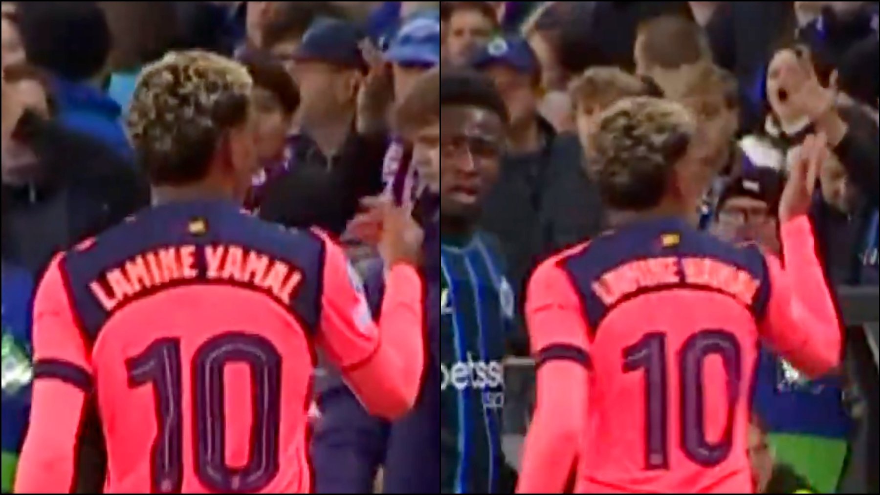 Así fue el gesto de Lamine Yamal.