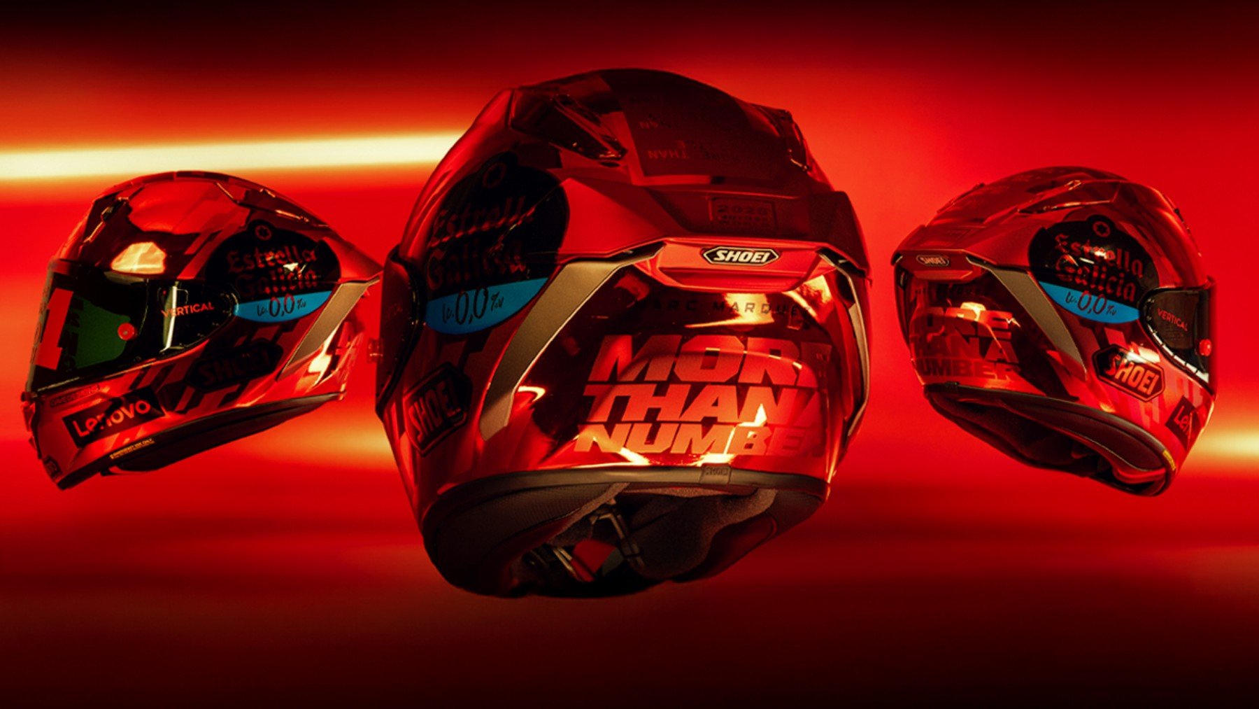 Edición exclusiva del casco de campeón de Marc Márquez. (VERTICAL)