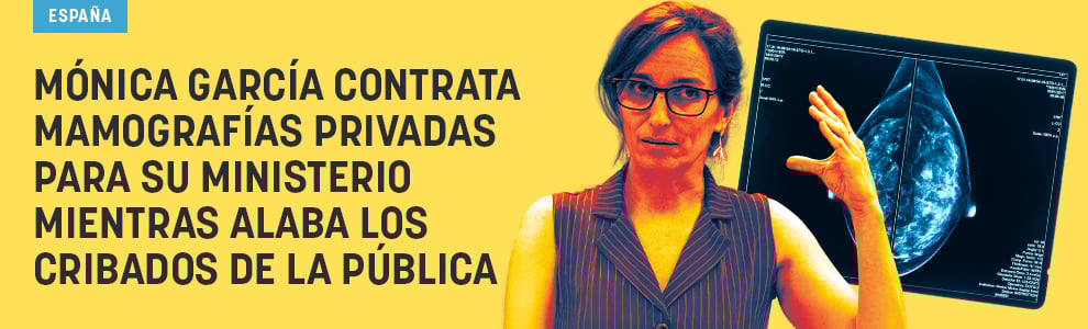 Mónica García contrata mamografías privadas para su ministerio mientras alaba los cribados de la pública