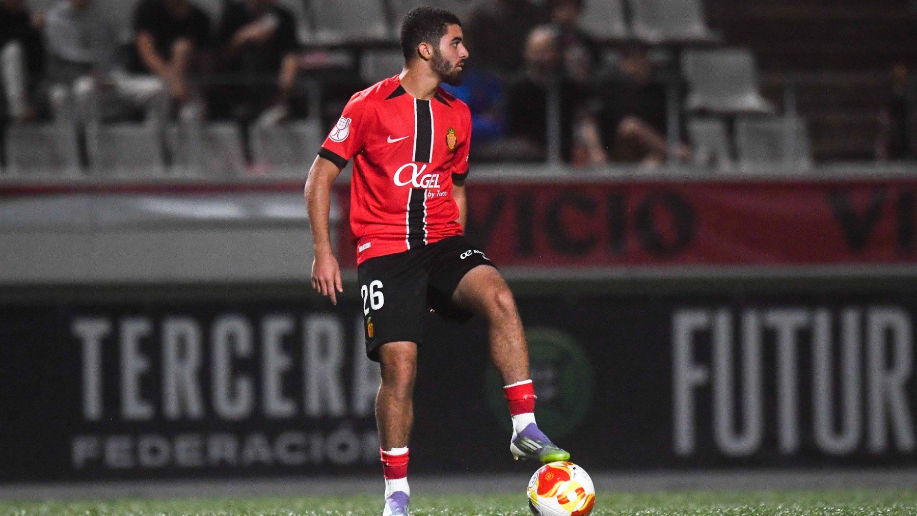 Salhi, en el partido de Copa.