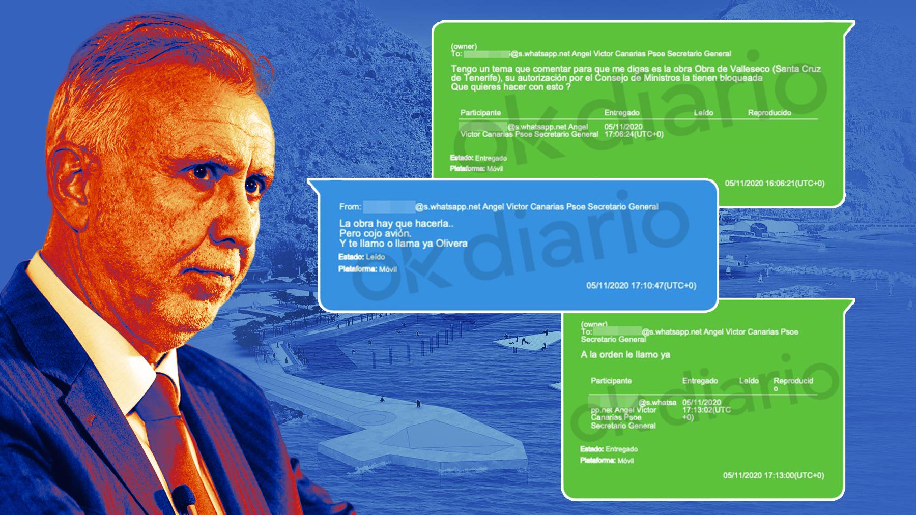 Torres recurrió a la trama para que Moncloa desbloqueara una obra de 14 millones en Tenerife