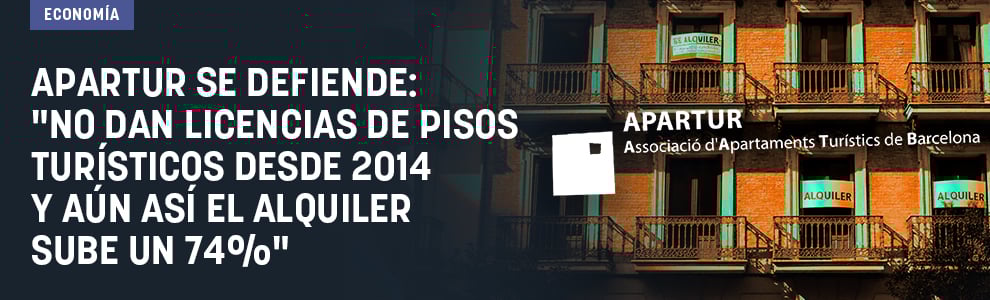Apartur se defiende: No dan licencias de pisos turísticos desde 2014 y aun así el alquiler sube un 74%