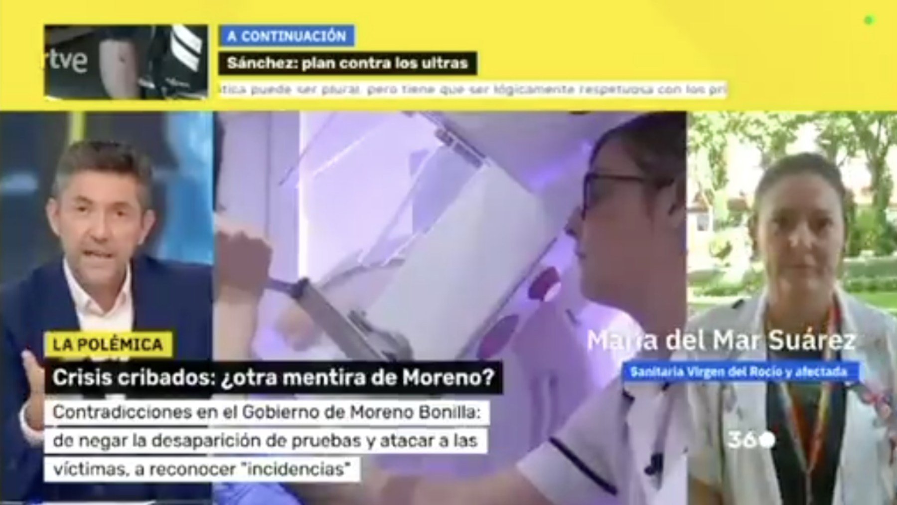 TVE cuela a una cocinera como médico del Hospital de Sevilla para criticar a Juanma Moreno