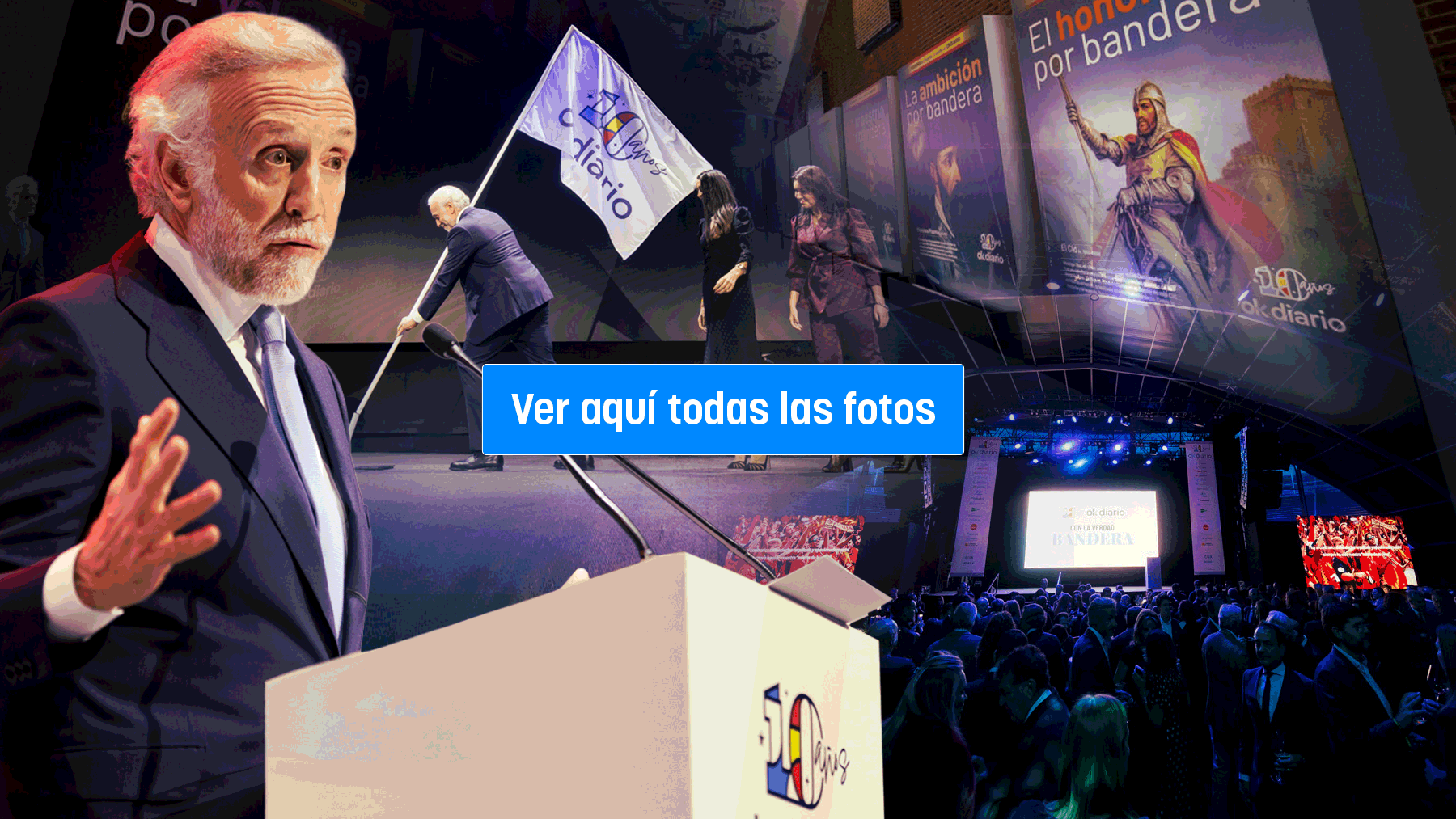 La espectacular gala del X aniversario de OKDIARIO en Las Ventas, en imágenes