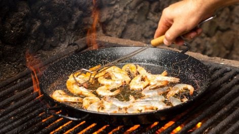 Gambas a la plancha. Foto: Freepik