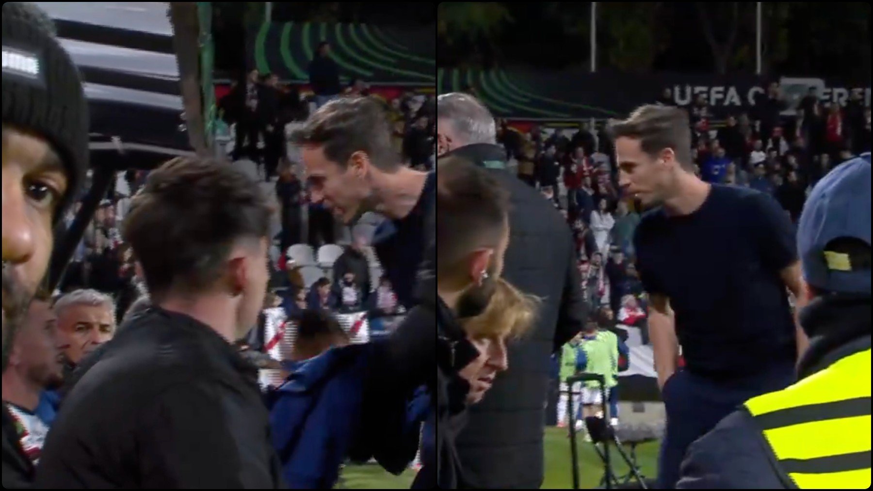 Lío monumental en el Rayo: Iñigo se va sin dar la rueda de prensa tras una fuerte bronca con Balliu