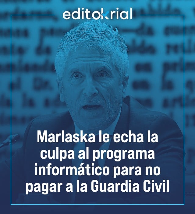 Marlaska le echa la culpa al programa informático para no pagar a la Guardia Civil