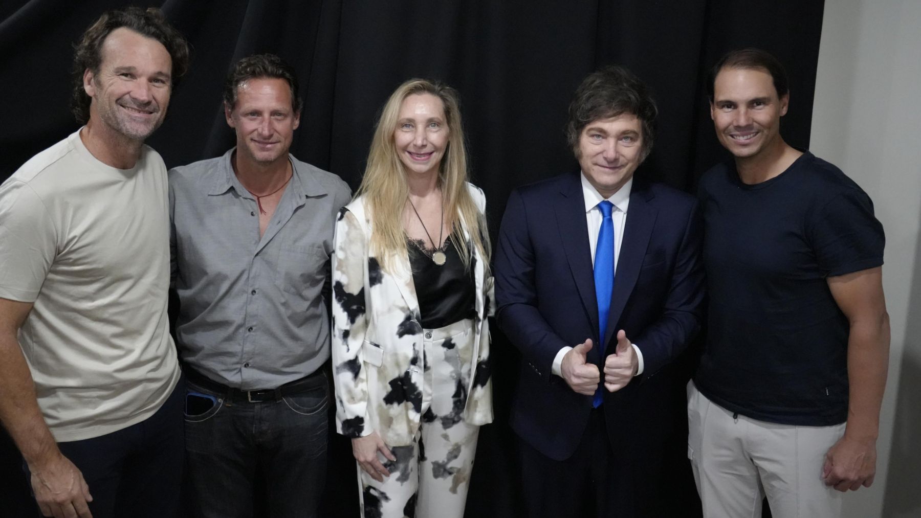 La izquierda radical rabia por el encuentro de Rafa Nadal con Javier Milei