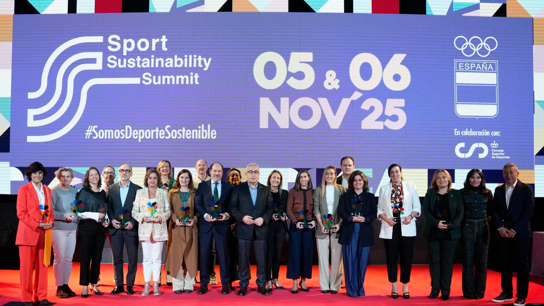 Galardonados en la Sustainability Sport Summit 2025.