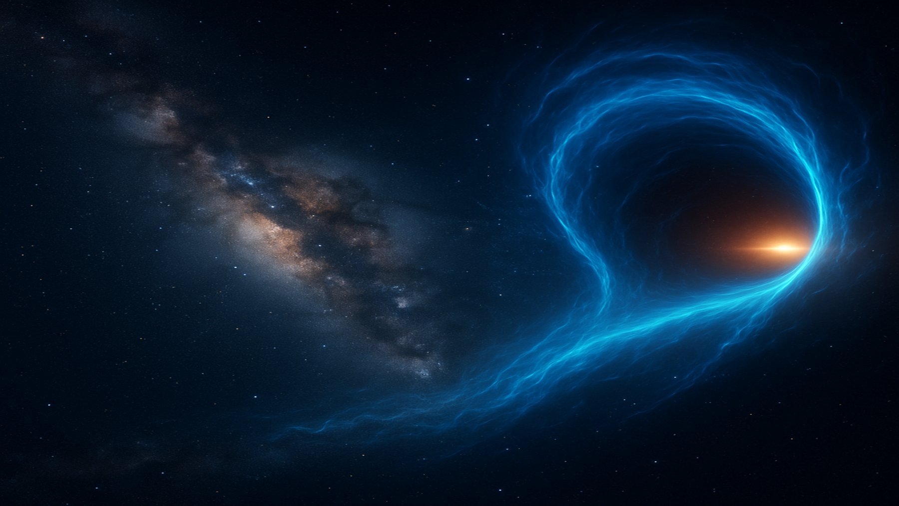 Recreación del túnel cósmico.