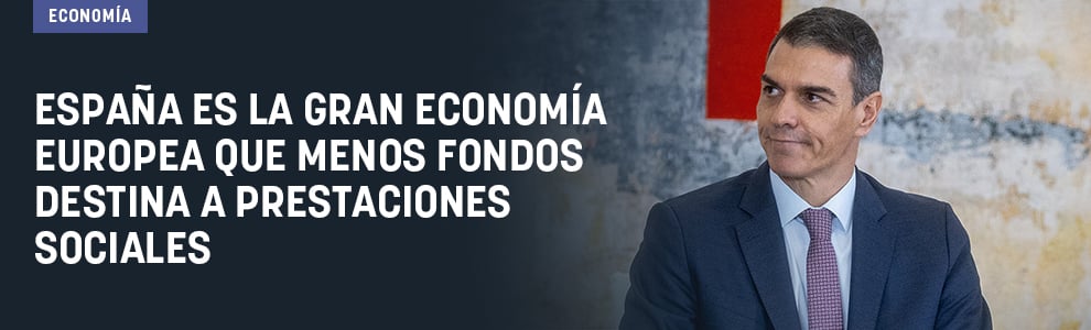 España es la gran economía europea que menos fondos destina a prestaciones sociales