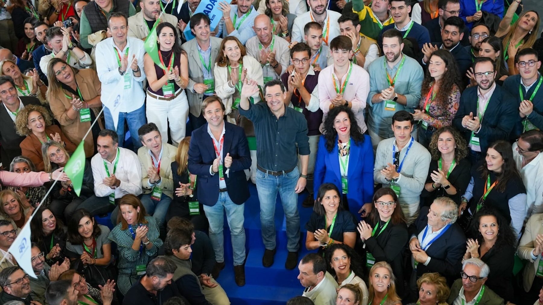 Aplastante respaldo de las bases del PP andaluz a Juanma Moreno: reelegido con un 99,95%
