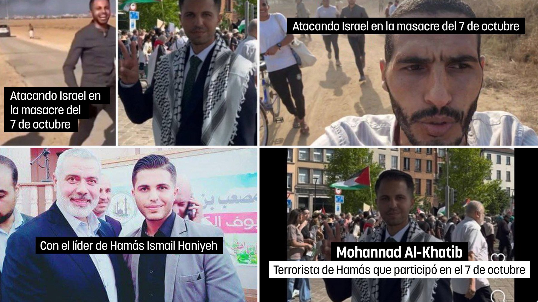 Un terrorista de Hamás que participó en la matanza del 7-O vive libre en Bélgica propagando el yihadismo
