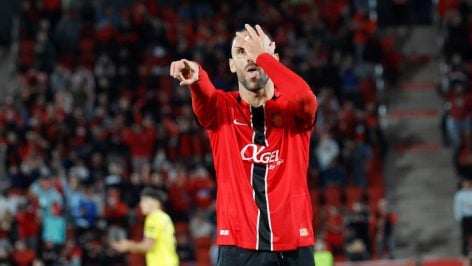 Muriqi celebra su gol ante el Getafe.