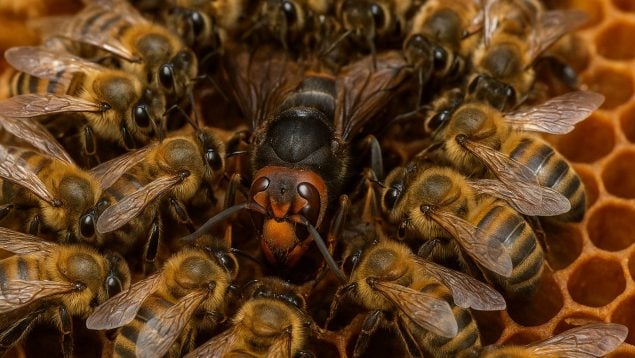 Abejas, avispa asiática, insectos