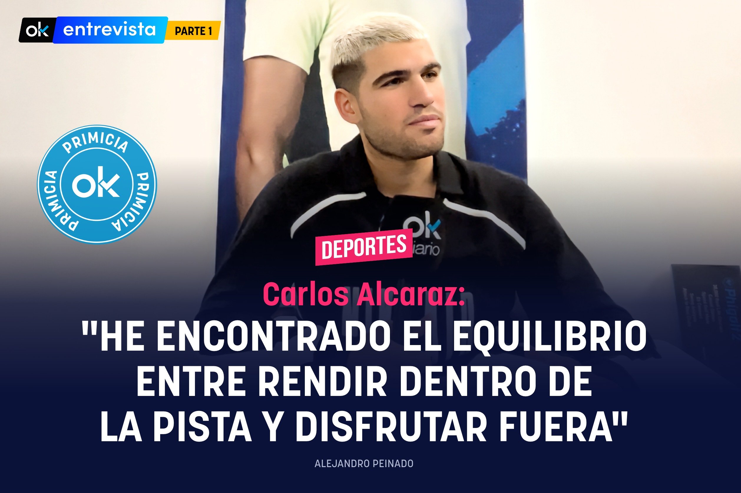 Carlos Alcaraz: He encontrado el equilibrio entre rendir dentro de la pista y disfrutar fuera