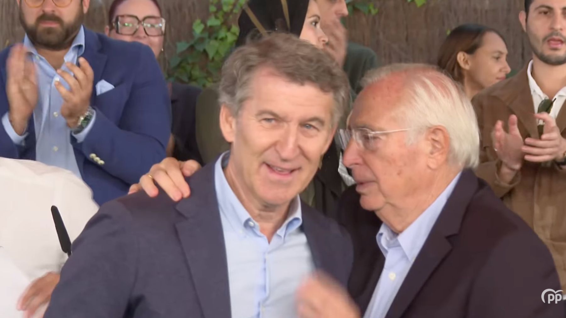 Feijóo junto al presidente de Melilla, Juan José Imbroda. (PP)