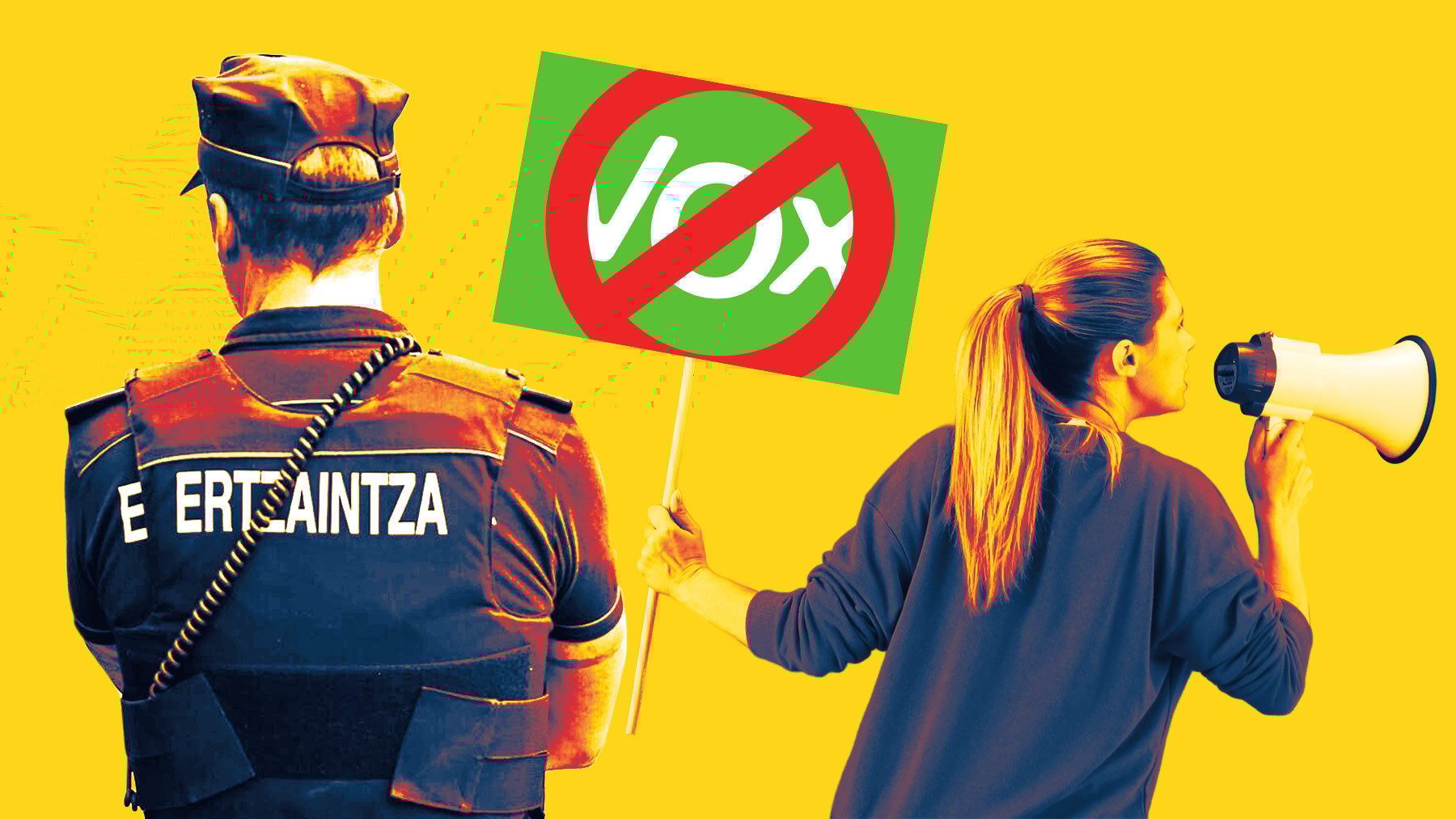 Varapalo a una manifestante anti Vox que pedía una paga porque una pelota de goma le rompió la mandíbula